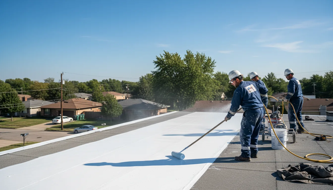 Commercial roof coating in Clive, IA near me